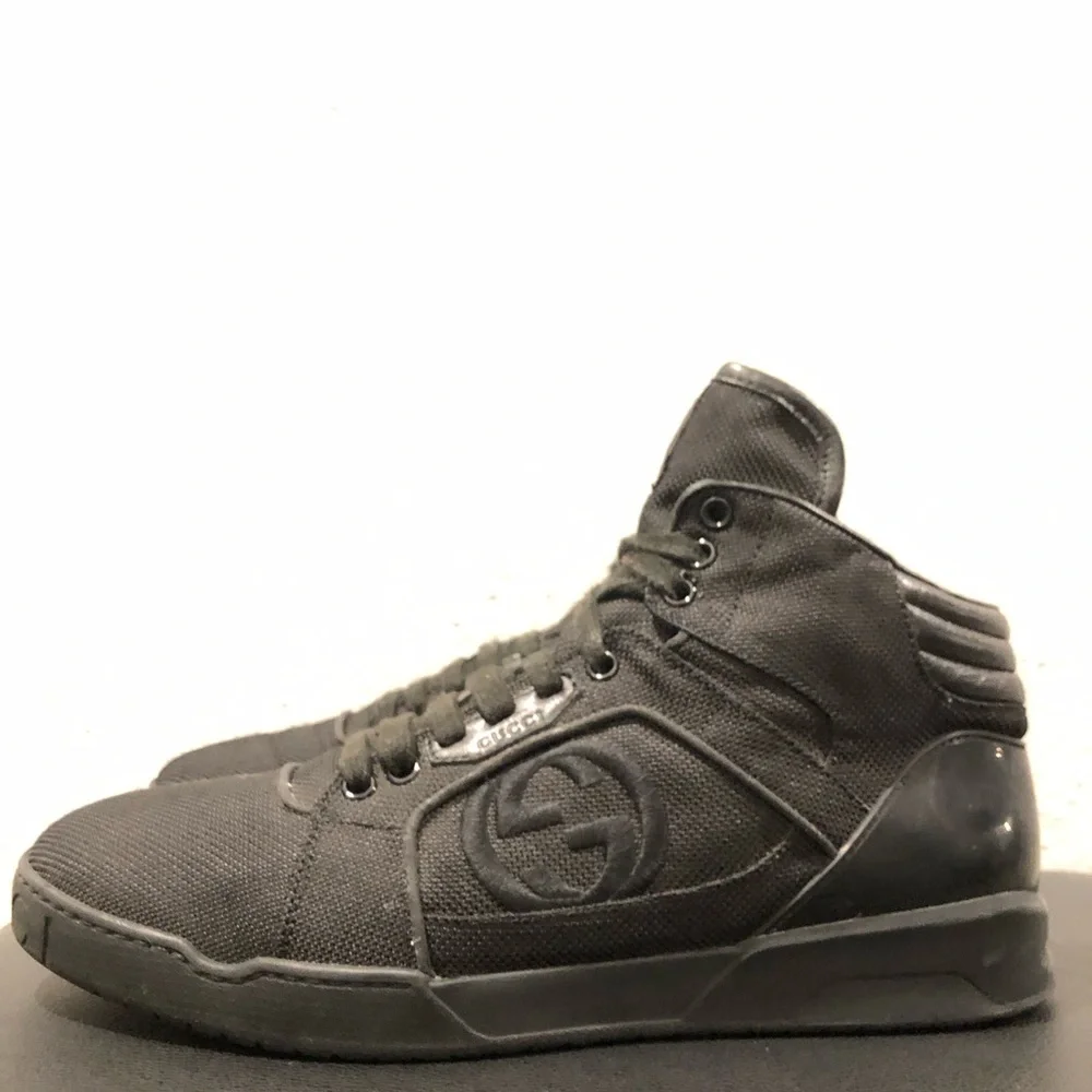 Gucci Black High-Top Sneakers - Picture 7 of 13